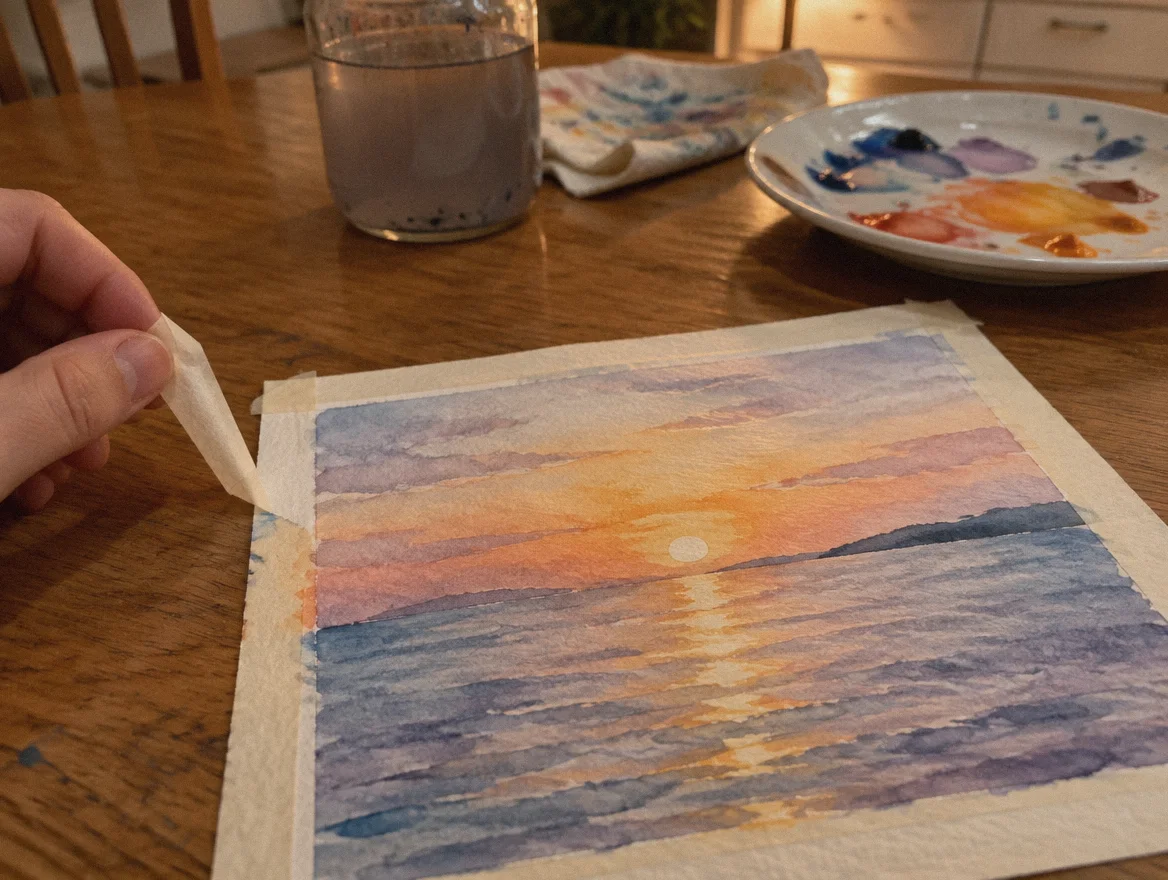 Watercolor painting from the course